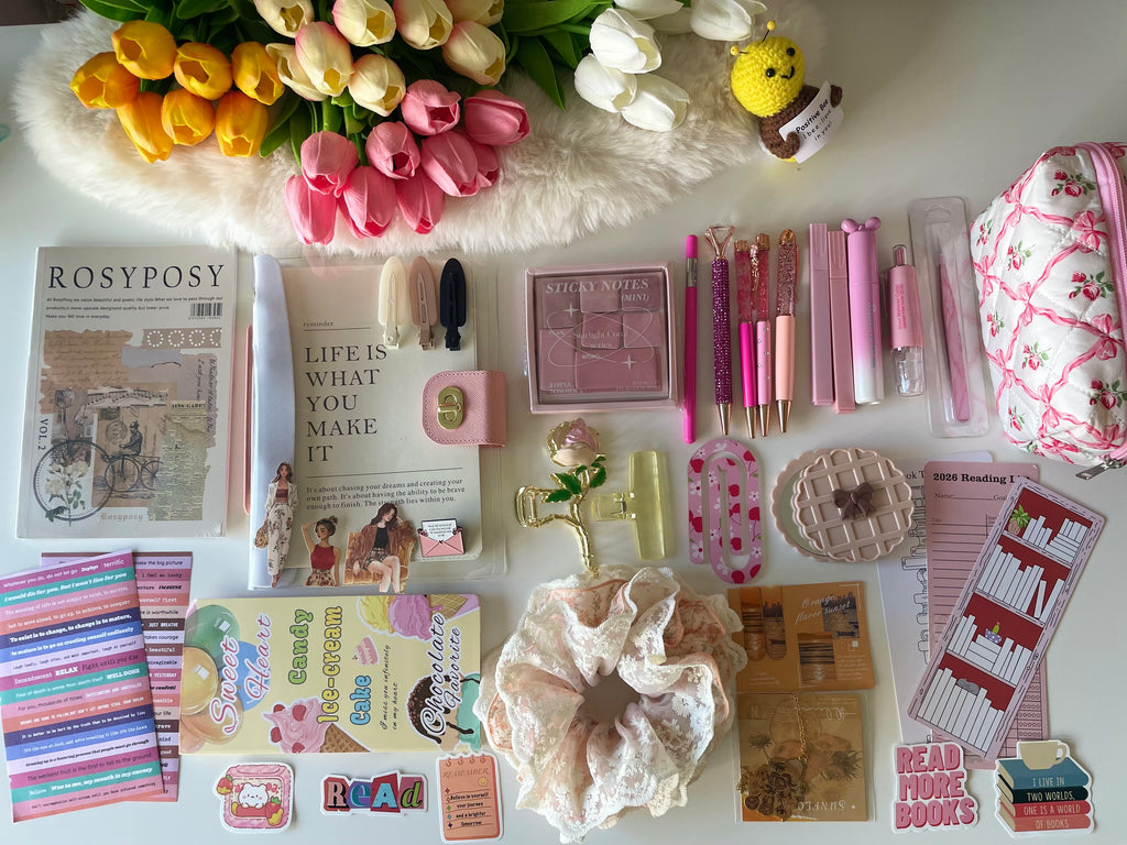 🌸 Blush Pink 
bundle ( Stationery & Essential )