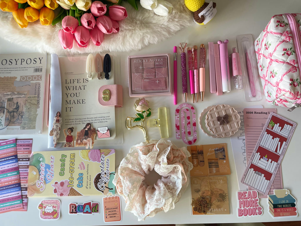 🌸 Blush Pink 
bundle ( Stationery & Essential )