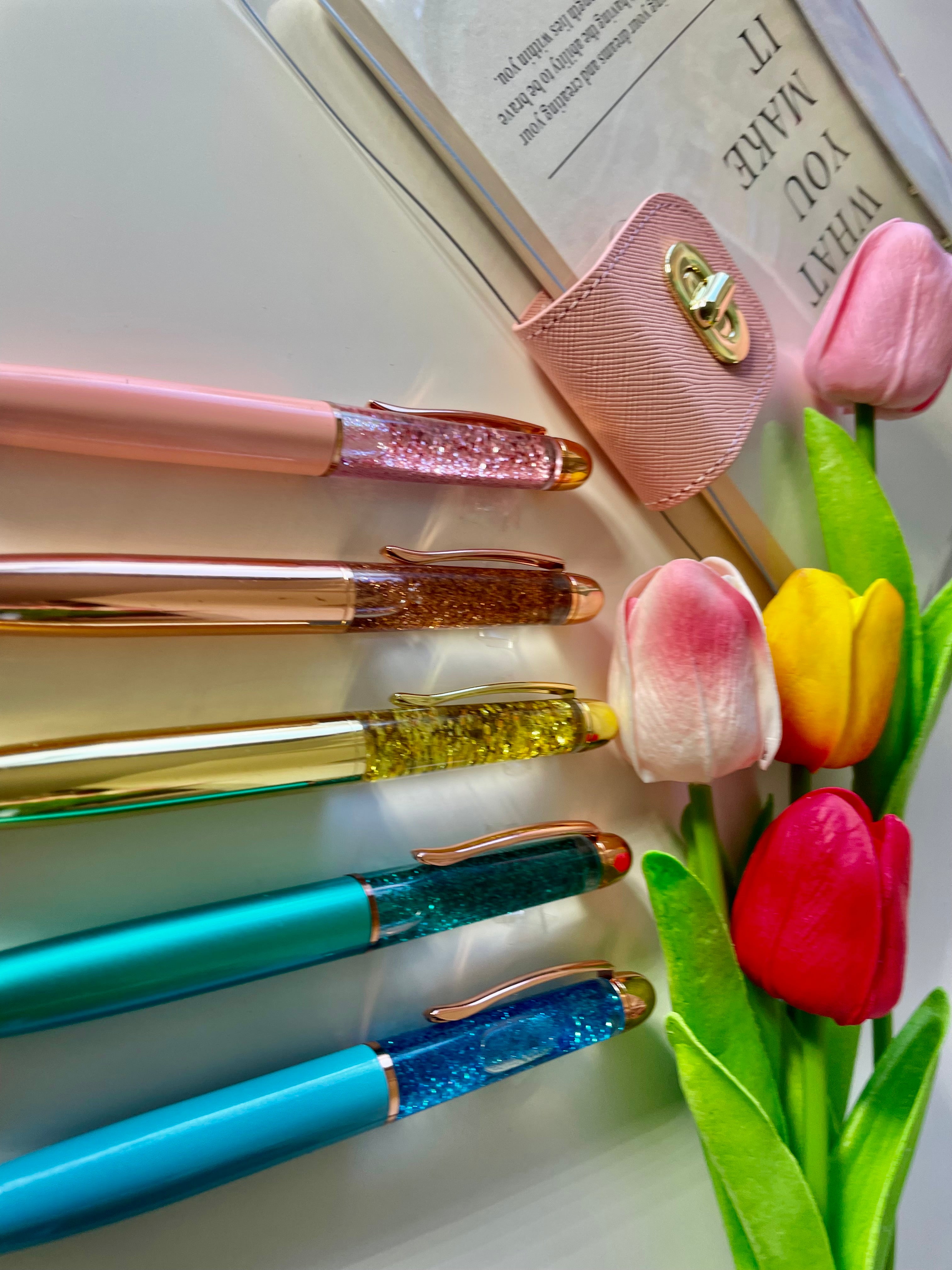 Glitter liquid pen