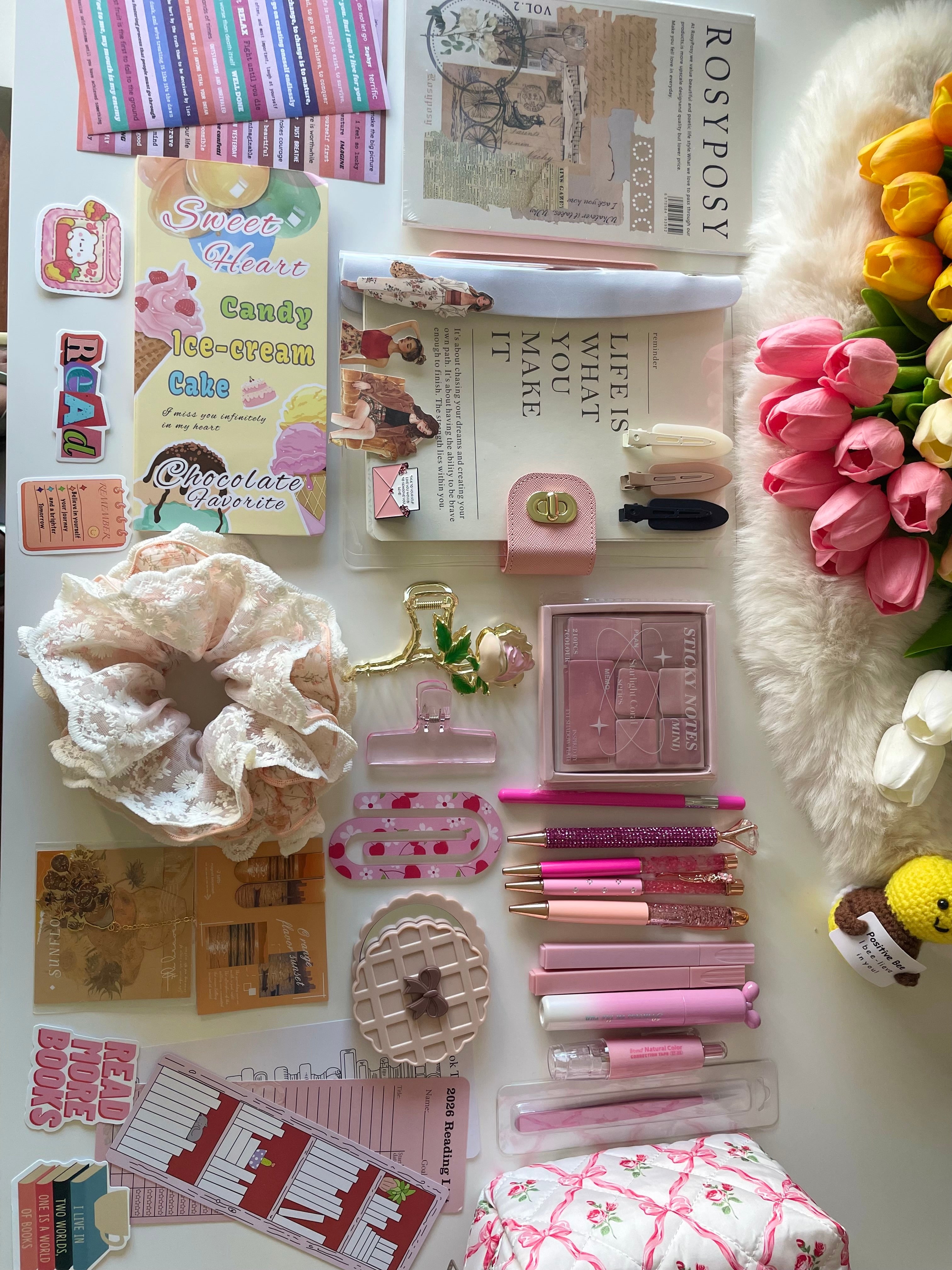 🌸 Blush Pink 
bundle ( Stationery & Essential )