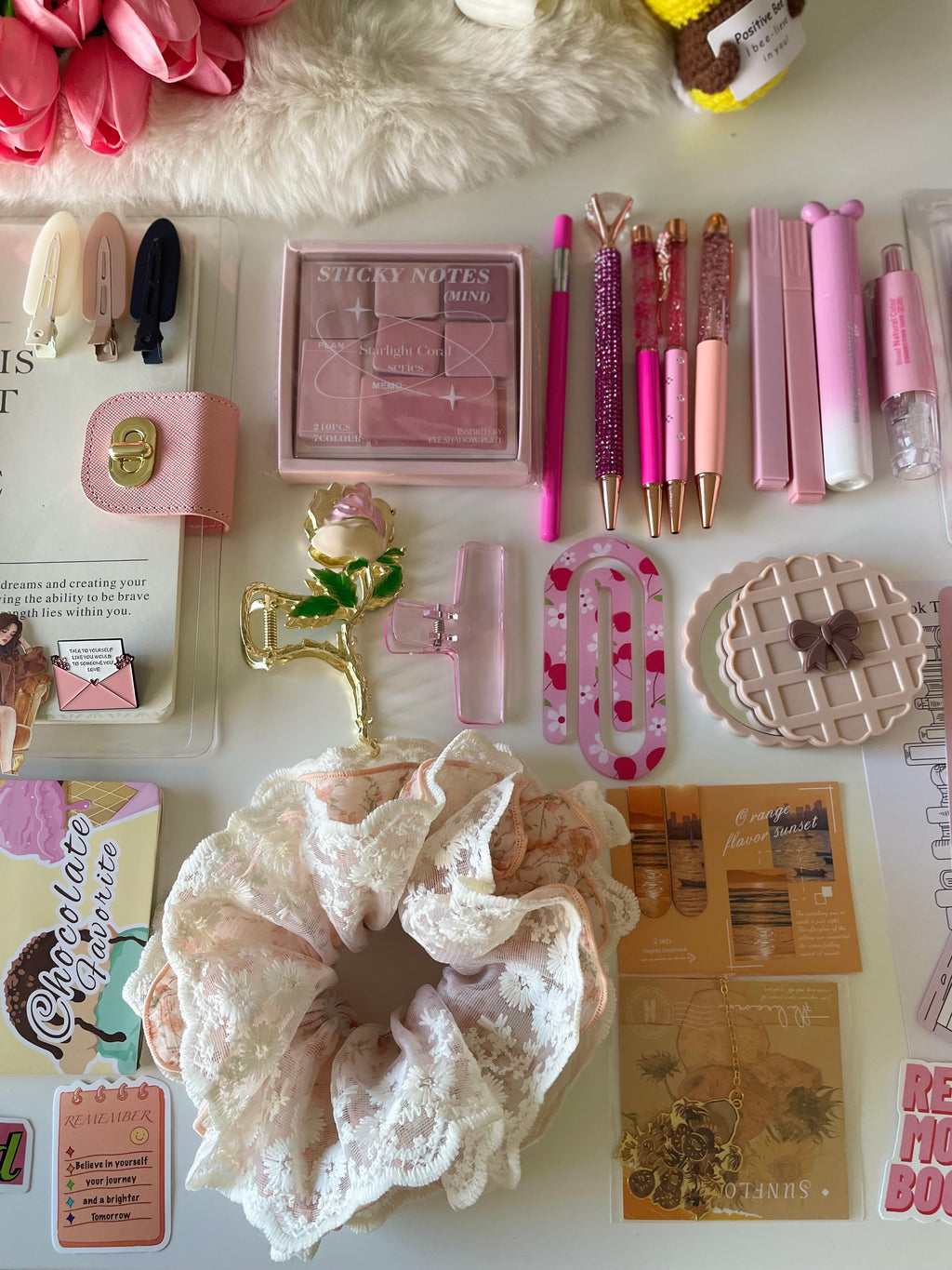 🌸 Blush Pink 
bundle ( Stationery & Essential )